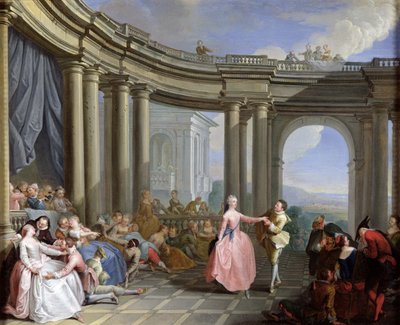 The Minuet by Sebastien I Le Clerc